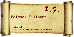 Palcsek Filibert névjegykártya